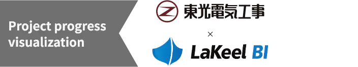 Project progress visualization 東光電気工事×LaKeel BI
