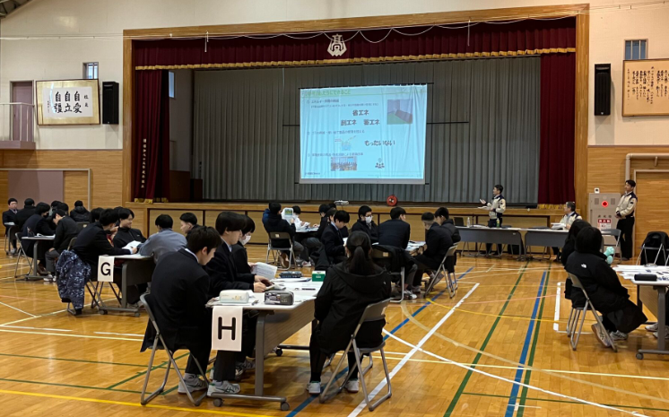 岩手県立種市高等学校にて環境教育の出前授業を実施